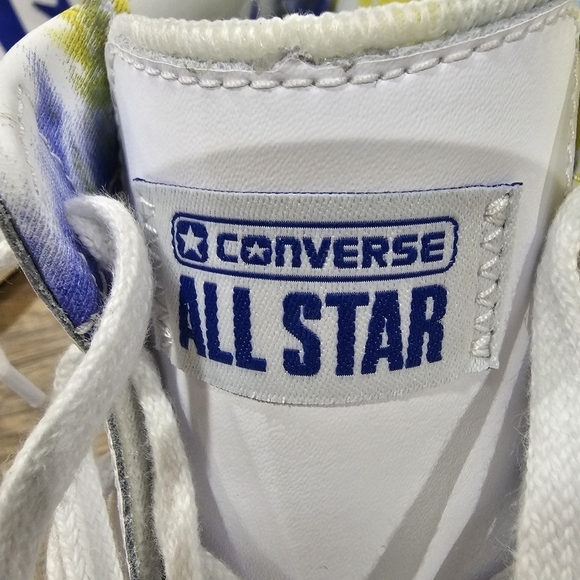 Converse All Star Peace Love Basketball White Sneakers, Mens 9, Women\'s 10.5 main image 11